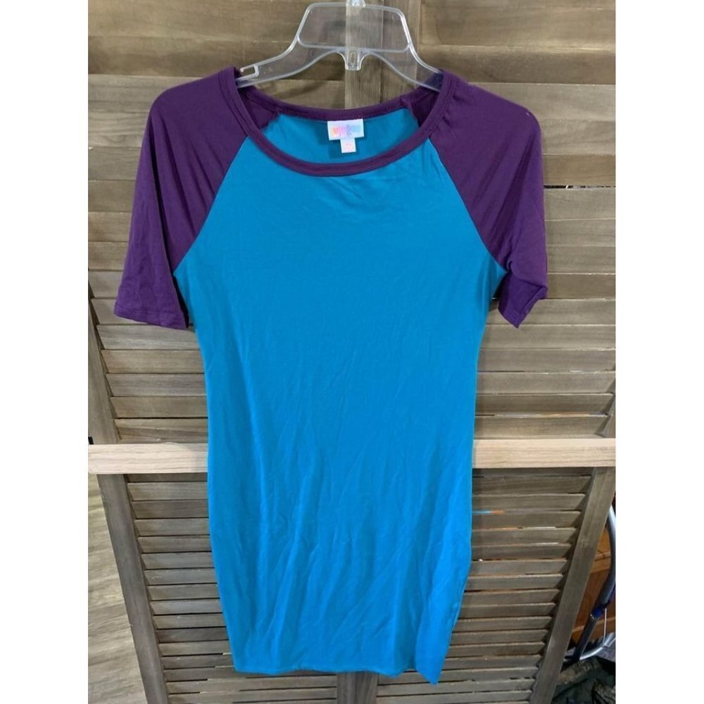 Lularoe Raglan Dress Womens Size XS Blue